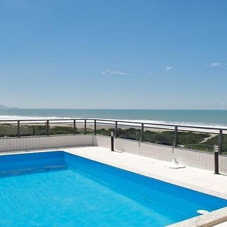 Linda Cobertura Frente Mar Com Piscina Privativa E Pe Na Areia! Lägenhet Florianópolis Exteriör bild