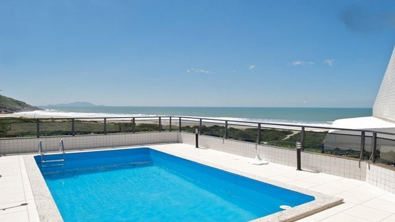 Linda Cobertura Frente Mar Com Piscina Privativa E Pe Na Areia! Lägenhet Florianópolis Exteriör bild